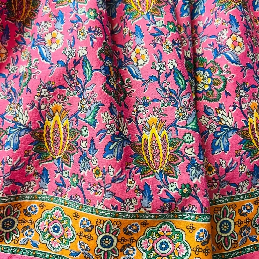 Ralph Lauren Pink and Orange Floral Kids Dress Size 6 NWT